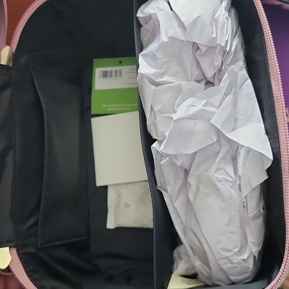 Kate Spade Natalie Large Cosmetic Case & Small Case Pink Floral Pattern NWT - Picture 8 of 16